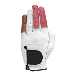 Superventas Guantes de golf de cuero genuino duraderos para zurdos profesionales personalizados Agarre estable Deportes de bajo precio al por mayor - Product Image 2