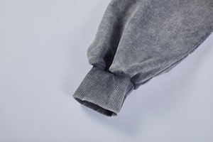 Top Quality <b>Material</b> Made Custom Washed Hoodie Streetwear Clothing Oversized Sweatshirt Acid Wash Zip up Hoodies - Product Image 5