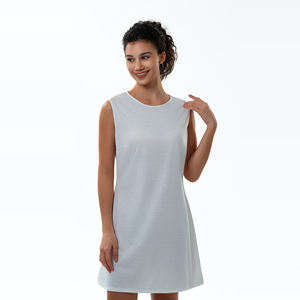 โรงงาน EffiPrint ขายตรง ชุดเดรสทรงเอ ลายเสือดาว แบบไม่มีแข<span class=keywords><strong>น</strong></span> มีซิป เอวธรรมชาติ ซักได้ (AOP) - Product Image 3