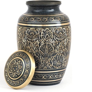 Urna funeraria de cremación de Metal para hombres y mujeres adultos, almacenamiento de cenizas humanos, artesanía a mano - Product Image 5