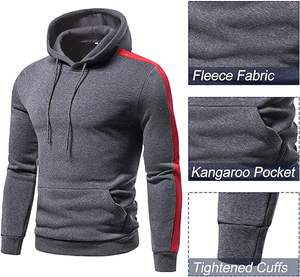 Chándal Deportivo para Hombre de Primera Calidad, al por Mayor, Personalizado, Transpirable, de Algodón Gris, Ropa Deportiva, Chándal a Rayas para Hombre - Product Image 2