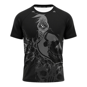 Personnalisé 100% Polyester Coton Boxe Sports Gym Chemise D'entraînement À Séchage Rapide Et Respirant Solide Avant Logo Conception Vierge-Sultan Boxing - Product Image 3