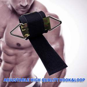 Sangles de poignet rembourrées en néoprène souple à motif camouflage pour machines à câbles, manchons de poignet réglables pour la salle de sport, protection professionnelle 5,7 mm - Product Image 5