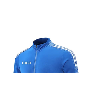 Conjunto de chándal atlético para hombre, chaqueta con cremallera y joggers, ropa deportiva de dos piezas, traje de entrenamiento de gimnasio, diseño de logotipo personalizado - Product Image 4