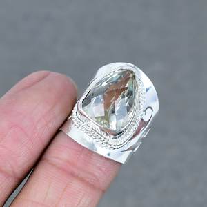 ขายส่งแหวนเงิน925ชุบทองเหลืองแฟชั่นแหวนลูกแพร์ธรรมชาติตัดมะนาวพลอยบุษราคัมเครื่องประดับเงินจำนวนมากที่น่าตื่นตาตื่นใจ - Product Image 1