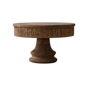 ถาดเสิร์ฟขนมหวานไม้ตกแต่งสไตล์โดดเด่น รูปทรงตามสั่ง สำหรับใช้ในโรงแรม  ผิวสัมผัสลายไม้วอลนัท - Product Image 1