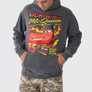 Pull à capuche surdimensionné personnalisé pour hommes, nouveau design, éponge française ample pour l'hiver, imprimé, motif solide personnalisé - Product Image 1