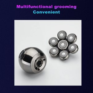 Afeitadora y Recortadora Eléctrica Rotativa de 7 Cuchillas para Hombre, 3 en 1, Lavable, para Uso Facial, con Luz Indicadora de Carga - Product Image 6