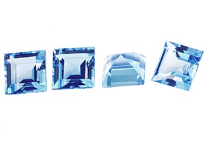 Meilleur prix sur Haute Qualité 5mm Topaze Bleue Carré Princesse Coupe Quartz Lâche Pierres Précieuses Naturel Indien Fournisseur IGI Certifié - Product Image 2