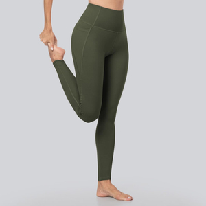 Team <b>Builder</b> Custom Women's High Waist Yoga Leggings Side Phone Pockets Compression Gym Fitness Running Workout - Product Image 2