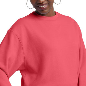 Sweat-shirt pour femme avec logo personnalisé OEM, coupe ample, col rond, en molleton, décontracté, confortable, écologique, automne-hiver - Product Image 4