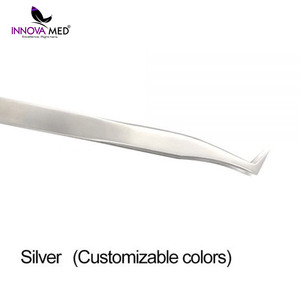 Pinzas de Acero Inoxidable de Primera Calidad, Personalizadas, con Punta de Fibra, para Extensión de Pestañas, Uso en Cejas, Volumen Puntiagudo - Product Image 6