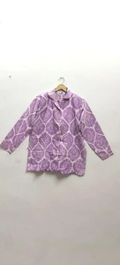 Ensemble de pyjama simple et sexy en coton indien fait à la main motif floral séchage rapide longue tenue personnalisé pour femmes hommes grande taille - Product Image 2