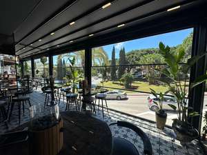 Pérgola Retráctil de Aleación de Aluminio con Recubrimiento en Polvo, Bioclimática, Elegante, Moderna, con LED, Duradera - Product Image 3