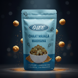Glee Impex Snack sain et protéiné, Makhana croquant aux noix de chameleon, Chaat Masala épicé et rôti, faible en gras - Product Image 2