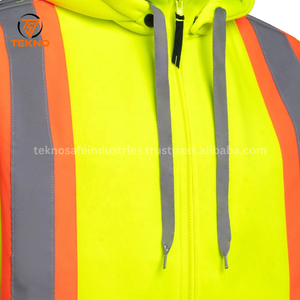 Hi VIS เสื้อฮู้ดแถบสว่าง, สินค้ามาใหม่2025ดีไซน์ทนทานสำหรับงานก่อสร้างและรักษาความปลอดภัย - Product Image 4