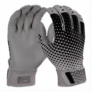 Gants de frappe de baseball personnalisés avec impression, prix de gros OEM, réduction en gros, paume en cuir aniline, gants de frappe de softball - Product Image 6