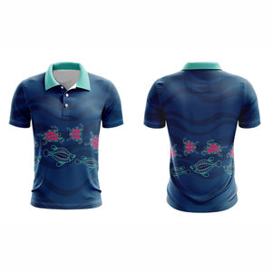 Polos de algodón de manga corta para hombre y mujer, camisas de gran tamaño informales con impresión digital por sublimación OEM personalizadas para hombre - Product Image 6