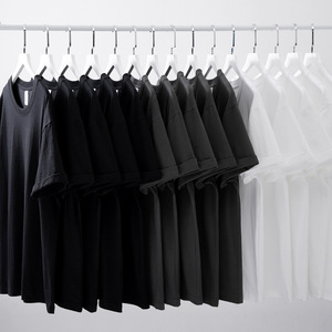 T-shirts unis pour impression T-shirt en coton épais avec logo personnalisé T-shirts pour hommes de grande taille T-shirt sérigraphié personnalisé pour hommes - Product Image 5