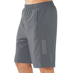 Pantalones cortos de entrenamiento para gimnasio para hombre, cintura elástica, secado rápido, ligeros, transpirables, para correr, entrenamiento, deportes negros, pantalones cortos de talla grande para hombre - Product Image 1