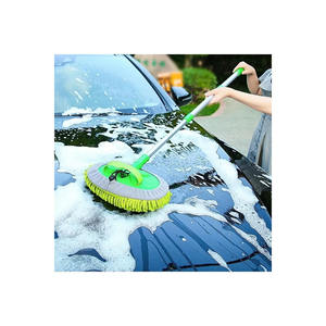 Brosse de lavage de voiture multifonctionnelle en microfibre avec chiffon de détail de rechange, manche télescopique long, taille unique - Product Image 4