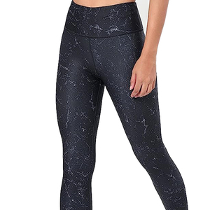 Top Quality Women's Gym Yoga <b>Leggings</b> Breathable High Waist Fitness Tights With Sublimation Design <b>Knitted</b> Fabric - Product Image 4