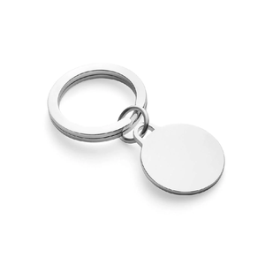 Llavero de hierro personalizado de 25mm/32mm, anillo dividido, anillos de llavero de Metal con letras grabadas - Product Image 5