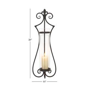 Candelabro de pared de diseño moderno, aplique negro con revestimiento de polvo para decorar hoteles, restaurantes, exteriores e interiores - Product Image 3