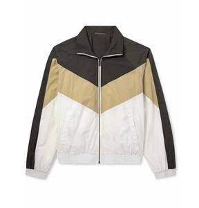 Vestes de course à pied en nylon à blocs de couleurs pour hommes, coupe-vent léger pour sports de plein air avec logo du fabricant pour hommes - Product Image 6