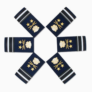 Usine Logo personnalisé uniforme tactique épaulettes broderie tissu tissé épaulettes épaulettes uniforme rang accessoires - Product Image 6