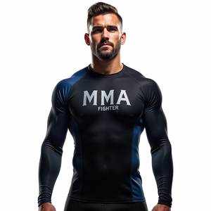 Kimono personalizado sublimado de Jiu Jitsu completa y de manga corta con ajuste de compresión MMA diseño de lucha personalizado - Product Image 1