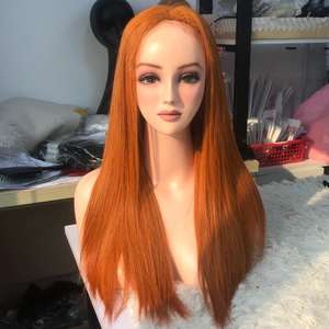 วิกผมแท้เรมี่สีส้มธรรมชาติทรงตรงจากเวียดนามสำหรับผู้หญิงผิวดำ - Product Image 1