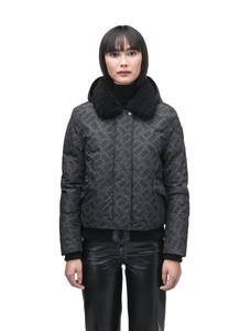 Vente chaude personnalisé monogramme foncé femmes à capuche Rae surdimensionné tricoté respirant bouffant matelassé bulle veste d'hiver - Product Image 4