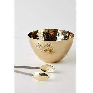 Bol à salade en métal au design traditionnel bol de service alimentaire bol de vaisselle fait à la main en vrac prix de vente bon marché avec une bonne qualité - Product Image 5