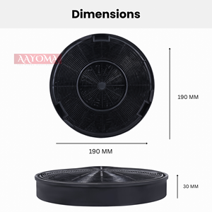 Filtre à charbon actif rond pour hotte aspirante Compatible avec Faber Franke et autres marques - Filtre à charbon de hotte aspirante - Product Image 2