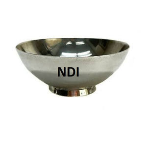 Tazón contenedor de frutas profundo de calidad sostenible, tazón de servidor de alimentos portátil redondeado de acero inoxidable para mesa de cena - Product Image 1