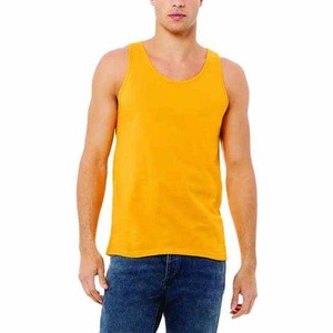 Camiseta sin mangas de entrenamiento para hombre, camiseta sin mangas para entrenamiento de gimnasia, culturismo, camiseta sin mangas de Color personalizado, camiseta sin mangas de gimnasio para hombre de algodón OEM 100% - Product Image 1