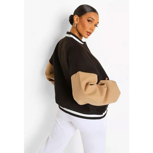 Parches bordados con logotipo personalizado Chaqueta universitaria para mujer Parche de chenilla Chaquetas universitarias de moda - Product Image 5