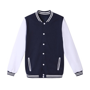 Veste brodée en gros Veste décontractée en laine à usage régulier pour homme Patchwork CollegeBaseballjacket pour hommes - Product Image 1
