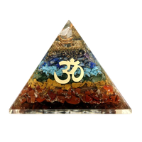 Pyramide d'Orgonite Spirituelle Arbre de Vie 7 Chakras Faite à la Main en Gros, Artisanat de Pierres Semi-Précieuses de Qualité Supérieure MUNTAHA AGATE