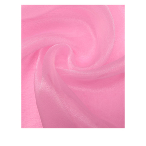 2024 última fábrica 100% poliéster Color sólido Organza tela urdimbre tejido sarga estilo para decoraciones de boda y confección de vestidos - Product Image 1