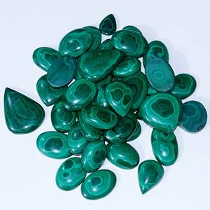 หินอัญมณีทรงหลังเบี้ยมาลาไคต์ธรรมชาติหินควอตซ์สวยงามสำหรับทำเครื่องประดับอัญมณีหลวม - Product Image 3