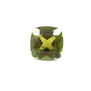 Pierre précieuse naturelle tourmaline verte taille coussin 0,60 ct de qualité supérieure, marque SGM, origine AF, pour la fabrication de bijoux - Product Image 1