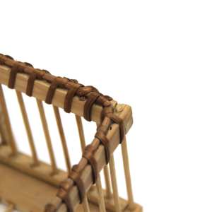 Bandeja Rectangular Minimalista de Bambú para Servir Alimentos, Frutas, Pan, Bandejas Decorativas con Asas para el Hogar, Hotel, Cafetería, Cocina - Product Image 3