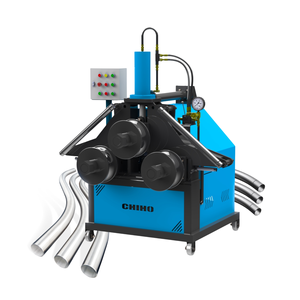 CHIHO Heavy Duty Hydraulic 3 Roller Semi-Automatic Alloy Pipe <b>Bending</b> <b>Machine</b> for Square Tubes High Safety Level Made Vietnam - Product Image 6