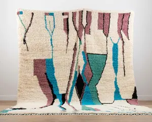 Индийский ручной работы большой марокканский клетчатый коврик лучшее качество для всех типов ковров для домашнего декора и декора в разноцветном цвете
