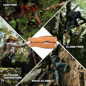 Multiutensile 15 in 1 per Campeggio e Sopravvivenza, Pinze Multifunzione Portatili con Manico in Legno - Product Image 6