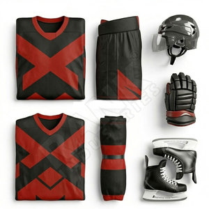 Uniformes de hockey sur glace pour hommes sur mesure en gros, service OEM, ensembles d'uniformes de hockey sur glace brodés - Product Image 6