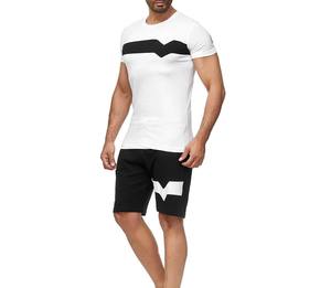 Camiseta de diseño más demandado para hombre, conjunto corto de algodón de tasa razonable, los mejores diseños transpirables, conjunto corto de camiseta con la última tela - Product Image 2