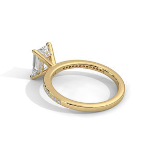 ของขวัญแหวนหมั้นงานแต่งงานสีโรสโกลด์เปล่งประกายสำหรับผู้ใหญ่ - Product Image 2